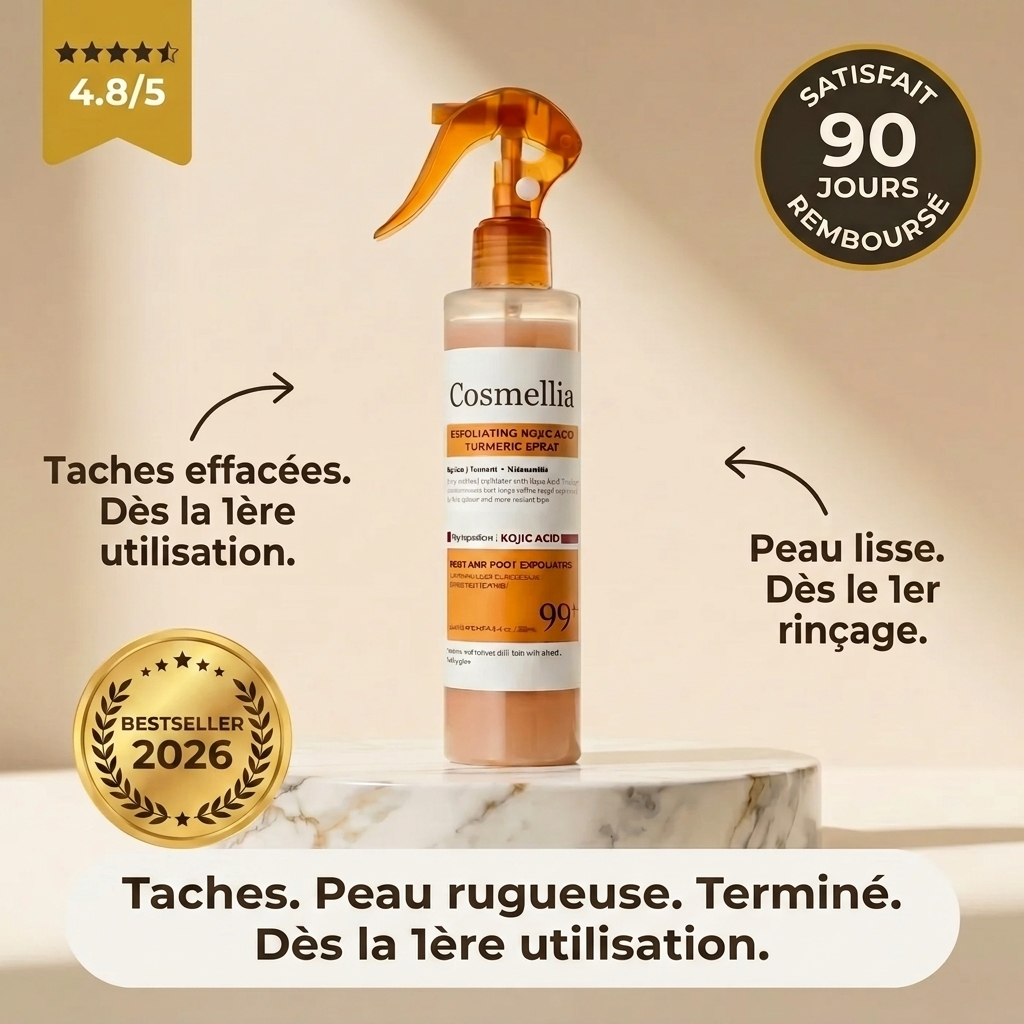 Spray exfoliant anti-taches corps · Acide Kojique 99 %